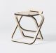 Carletto high design folding low stool birch wood structure by Parva online sales on www.sintesi.design now!