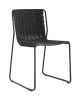 Randa chair metal sled base rope seat suitable for contract use by Debi online sales