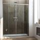 Replay 2-Sliding-Doors Shower Enclosure Anodized Aluminum and Glass Structure by SintesiDesign Sales Online