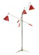 Sinatra F Floor Lamp Brass Structure Aluminum Diffusers by DelightFULL Online Sales