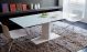 Sales Online Palace Rectangular H. 74 Table Stainless Steel Base Top in Glass or Wood by Sovet.