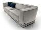 Welles Luxury Sofa Velvet Coated Metal Ring Base by Longhi Online Sales