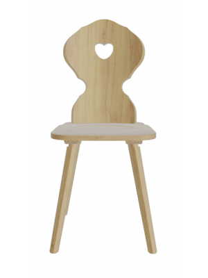 Monaco chair wooden structure tyrolean style by Sipa buy online on www.sintesi.design