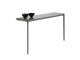 Sales Online Slim 2 Legs Consolle Aluminum Legs Tempered Glass Top by Sovet.