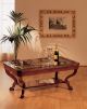 962/R Coffee Table Wooden Structure Glass Top by Vimercati Sales Online