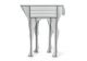 Bambi Consolle Deer Shape Wooden Structure by Ibride Online Sales
