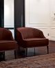 Beth Luxury Armchair Leather Seat Metal Feet by Longhi Online Sales