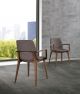 Ellen 5463.1 chair with armrests wooden frame fabric seat by Pacini & Cappellini online sales