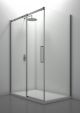 Giove Corner Shower Enclosure Glass Doors Aluminum Frame by SintesiDesign Online Sales