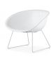 Gliss 340 lounge chair steel base technopolymer seat by Pedrali online sales