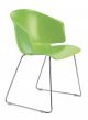 Grace sled chair steel structure polypropylene seat by Pedrali online sales