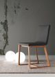 Sales Online Halley Chair Solid Oak or American Walnut Structure with Fabric by Linfa Design.