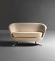 Jango 2031N waiting sofa steel feet coated in fabric suitable for contract use by LaCividina buy online