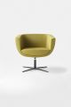 Koppa waiting armchair aluminum base ecoleather seat by Kastel online sales