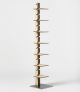 Marina high design bookcase birch wood structure by Parva online sales on www.sintesi.design