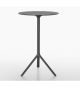 Miura folding round table aluminum base steel top by Plank online sales on www.sintesi.design