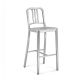 Navy Stool with Backrest Aluminum Structure by Emeco Online Sales