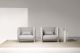 Pinch waiting armchair coated in fabric suitable for hotel by LaCividina online sales