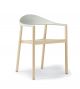 Monza small armchair wooden frame polypropylene backrest by Plank online sales on www.sintesi.design now!