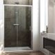 Replay 1-Sliding-Door Shower Enclosure Anodized Aluminum and Glass Structure by SintesiDesign Sales Online