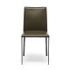 Lina Chair Metal Structure Coated in Leather by EsseDesign Online Sales