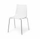 Slim chair by Sintesi stackable chair polycarbonate or polypropylene chair online sales sintesidesign