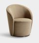 Speak Easy swivel armchair coated in fabric suitable for contract by LaCividina buy online