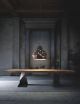 Trog Table Iron Base Solid Wood Top by elite, TO BE Online Sales