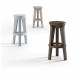 Frozen stool polyethylene structure suitable for contract use by Plust online sales