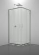 Venere Square Corner Shower Enclosure Glass Doors Aluminum Frame by SintesiDesign Online Sales