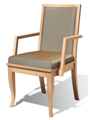 Queen SSB Chair with Armrests Wooden Frame Fabric Seat by Cabas Online Sales