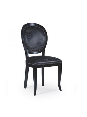 Maya Classic Chair Wooden Structure Fabric Seat by SintesiDesign Online Sales