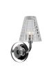 Sales Online Flow D87 D01 Wall Lamp Glass and Steel Structure by Fabbian.
