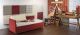 Aladino sofa bed upholstered and coated in fabric by SintesiDesign online sales