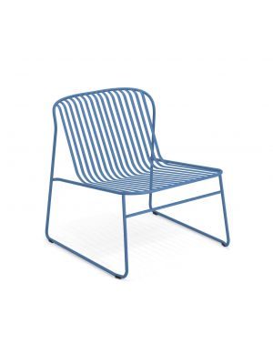 Riviera 437 stackable lounge chair steel structure suitable for contract and outdoor use by Emu online sales on www.sintesi.design