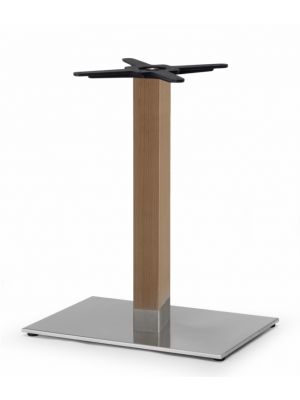 Natural Tiffany Base with Solid Beechwood Column and Stainless Steel Base by Scab Online Sales