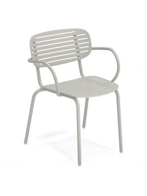 Mom 640 stackable chair steel structure suitable for contract and outdoor use by Emu online sales on www.sintesi.design