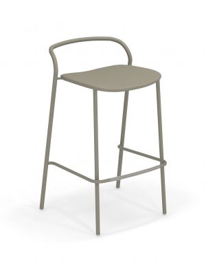 Zahir 654 stackable stool steel structure suitable for outdoor and contract use by Emu online sales on www.sintesi.design