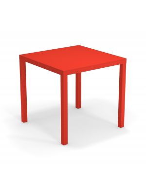 Nova square stackable table steel structure suitable for contract and outdoor use by Emu buy online on www.sintesi.design