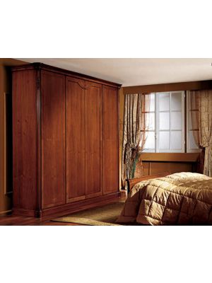 Sales Online Alice Legno Wardrobe by Bianchi Mobili Walnut 4 Doors