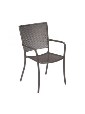 Athena stackable chair with armrests steel structure by Emu online sales