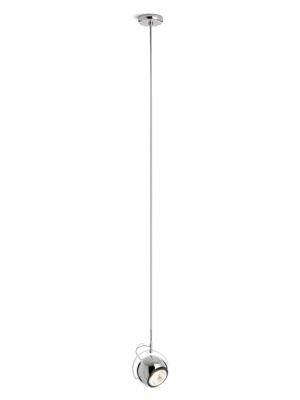 Sales Online Beluga Steel D57 A05 Ceiling Lamp with Polished Chromium-Plated Steel Structure by Fabbian