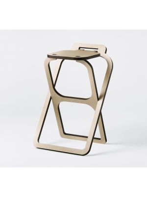 Carlo folding stool birch wood structure by Parva online sales on www.sintesi.design
