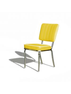 CO-25 Vintage Chair Steel Structure Seat and Backrest Coated with Ecoleather by Bel Air Buy Online