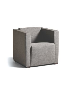 Cubus 2101N waiting armchair coated in fabric suitable for waiting rooms by LaCividina buy online