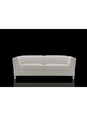 Benny Sofa Chrome Feet Upholstered and Coated with Fabric by Milano Bedding Sales Online