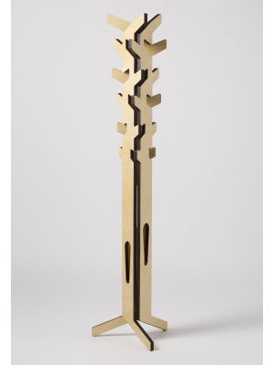 Elio high design clothes stand birch wood structure by Parva online sales on www.sintesi.design
