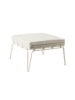Embassy EM200 square pouf metal frame suitable for outdoor use by Vermobil online sales