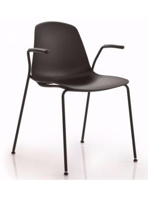 EP1B Chair with Armrests Steel Structure Polypropylene Seat by Luxy Online Sales