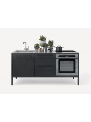 Frame C1 industrial style kitchen metal frame by Fantin online sales on www.sintesi.design now!